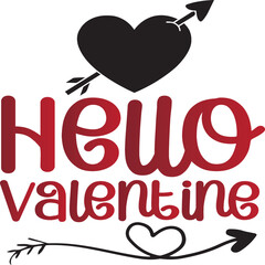 Valentine's Day SVG And T shirt Design