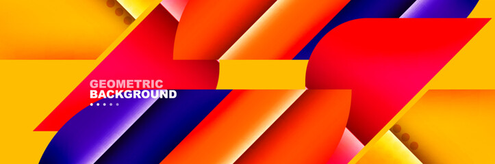 Abstract background with geometric shapes composition and light and shadow effects. Vector Illustrations For Wallpaper, Banner, Background, Card, Book Illustration, landing page