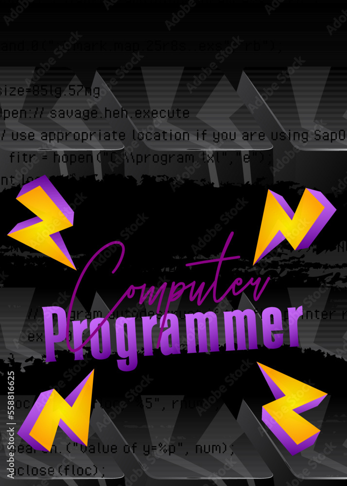 Poster luxury deluxe computer programmer background vector illustration. abstract event poster template for