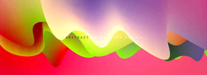 Dynamic liquid waves abstract background for covers, templates, flyers, placards, brochures, banners