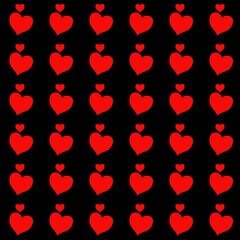 seamless pattern with hearts