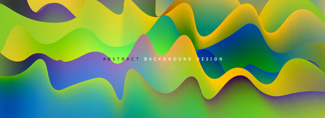 Waves with liquid colors dynamic abstract background for covers, templates, flyers, placards, brochures, banners