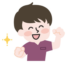  医療現場の男性スタッフ 