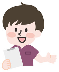 医療現場の男性スタッフ 