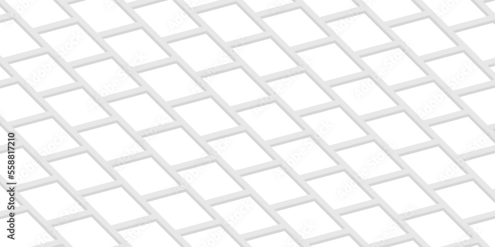 Poster white geometric grid background. modern abstract vector texture.