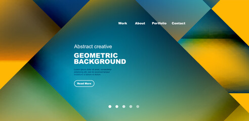 Dynamic triangle design with fluid gradient colors abstract background