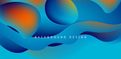 Fluid waves abstract background for covers, templates, flyers, placards, brochures, banners