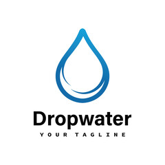 Creative Drop Water Concept Logo Design Template