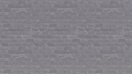 the path is paved with gray concrete rectangular dirty brick, pedestrian lane made with classical bricks wall, texture