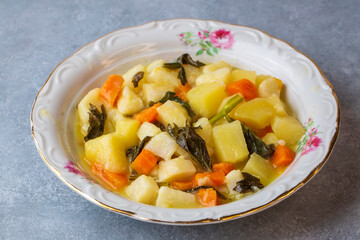 Turkish olive oil foods; celery (Turkish name; Zeytinyagli kereviz)