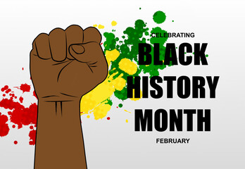 Black History Month celebrating. EPS10 vector