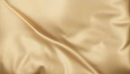 gold satin background fabric cloth wave 3d