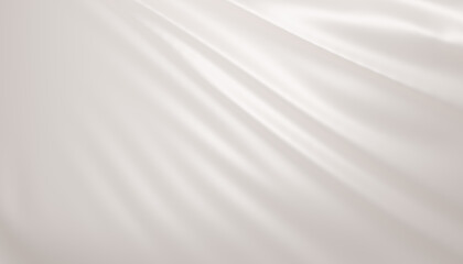 white abstract satin background fabric cloth wave 3d