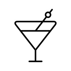 Cocktail vector icon symbol design
