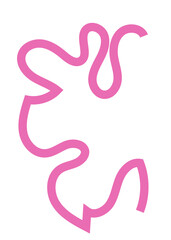 Colourful Squiggly Lines Design