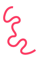 Colourful Squiggly Lines Design