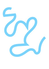 Fototapeta premium Colourful Squiggly Lines Design