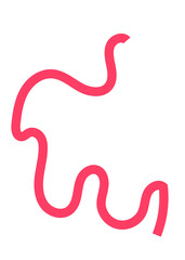 Colourful Squiggly Lines Design