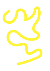 Obraz premium Colourful Squiggly Lines Design