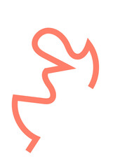 Obraz premium Colourful Squiggly Lines Design