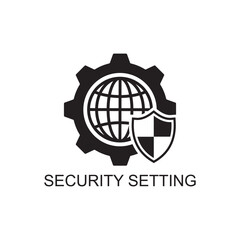 security setting icon , safety icon