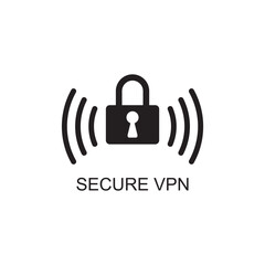 secure vpn icon , safety icon