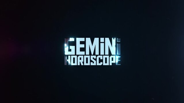 Gemini horoscoep logo, Gemini astrology sign, Gemini logo animaiotn vidoe, Gemini monogram motion grahics video, Animated Gemini hologram