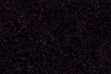 Purple violet starry night sky background.  Galaxy space background.  Glowing stars in the night.  New Year, Christmas and all celebration concepts.