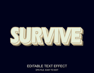 Editable text effect new style,modern trendy 