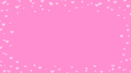 love falling with pink background for valentine day card