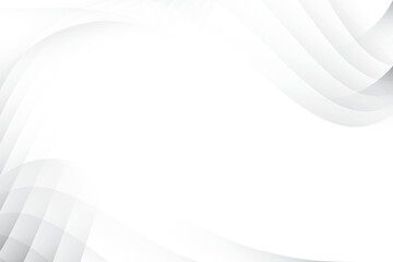 Abstract white and gray color, modern design background with geometric round shape. Vector illustration.