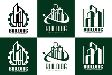 Home Design Logo, Building Logo, Property And Construction Company Icon