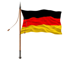 National flag of Germany. Background  with flag  of Germany.