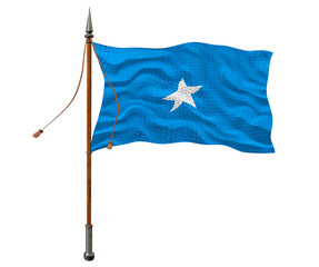 National flag of Somalia. Background  with flag of Somalia.