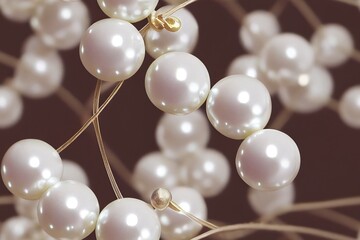 Pearl Pearls June Birthstone Gem Gemstone Jewel Crystal Seamless Texture Pattern Tiled Repeatable Tessellation Background Image