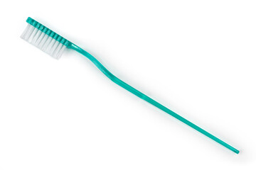 Toothbrush on a white background.