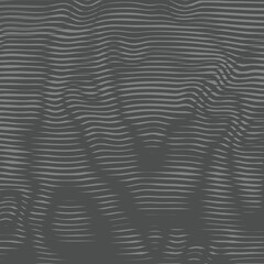 Obraz premium Intersecting lines the ripple effect striped. Wavy vibrant texture. Moire interference effect. Optical illusion art background. Vector monochrome pattern