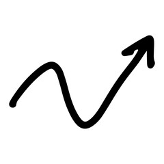 arrow hand drawn png. Vector illustration