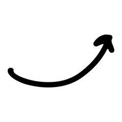 arrow hand drawn png. Vector illustration