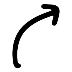 arrow hand drawn png. Vector illustration