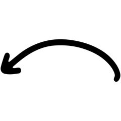 arrow hand drawn png. Vector illustration