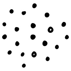 abstract organic dot aesthetic shapes. Vector illustration