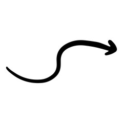 arrow hand drawn png. Vector illustration
