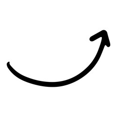 arrow hand drawn png. Vector illustration