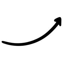 arrow hand drawn png. Vector illustration