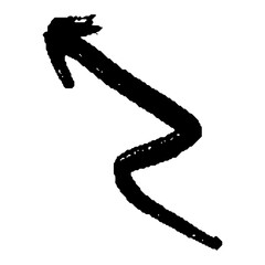 arrow grunge hand drawn shapes