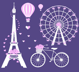 Fototapeta na wymiar Valentine's Day in Paris