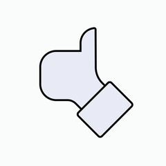 Thumb Icon. Like, Up Symbol. Agree, Okay Gesture.