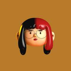 Face caricatura 3D