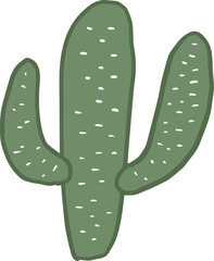 Cactus Plant Hand Drawn 